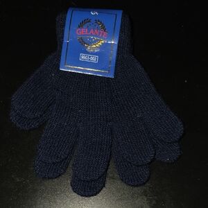 Gelante Kids Dark Blue Knit Gloves